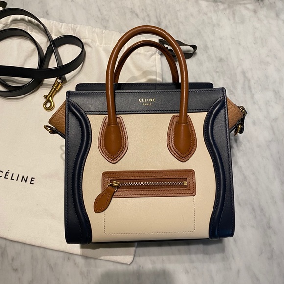 **SOLD** Céline | Multicolor Chalk Navy Calfskin - Picture 10 of 13